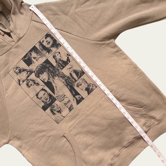 NEW Taylor Swift THE ERAS TOUR Taupe Hoodie size XL Sweatshirt *Flaw - Picture 6 of 8